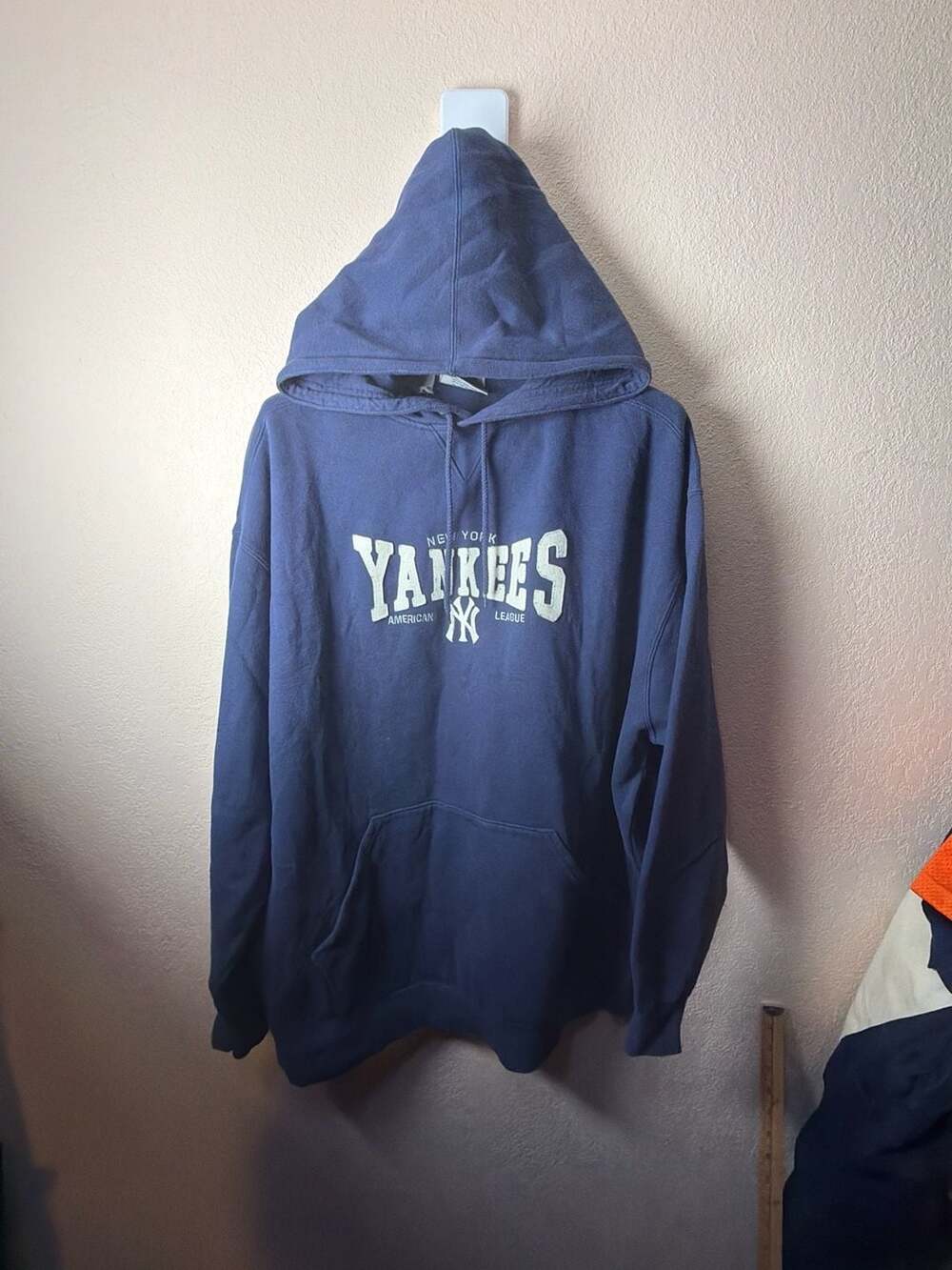 Vintage 00s Lee Sport New York Yankees American League Embroidered Hoodie XXL